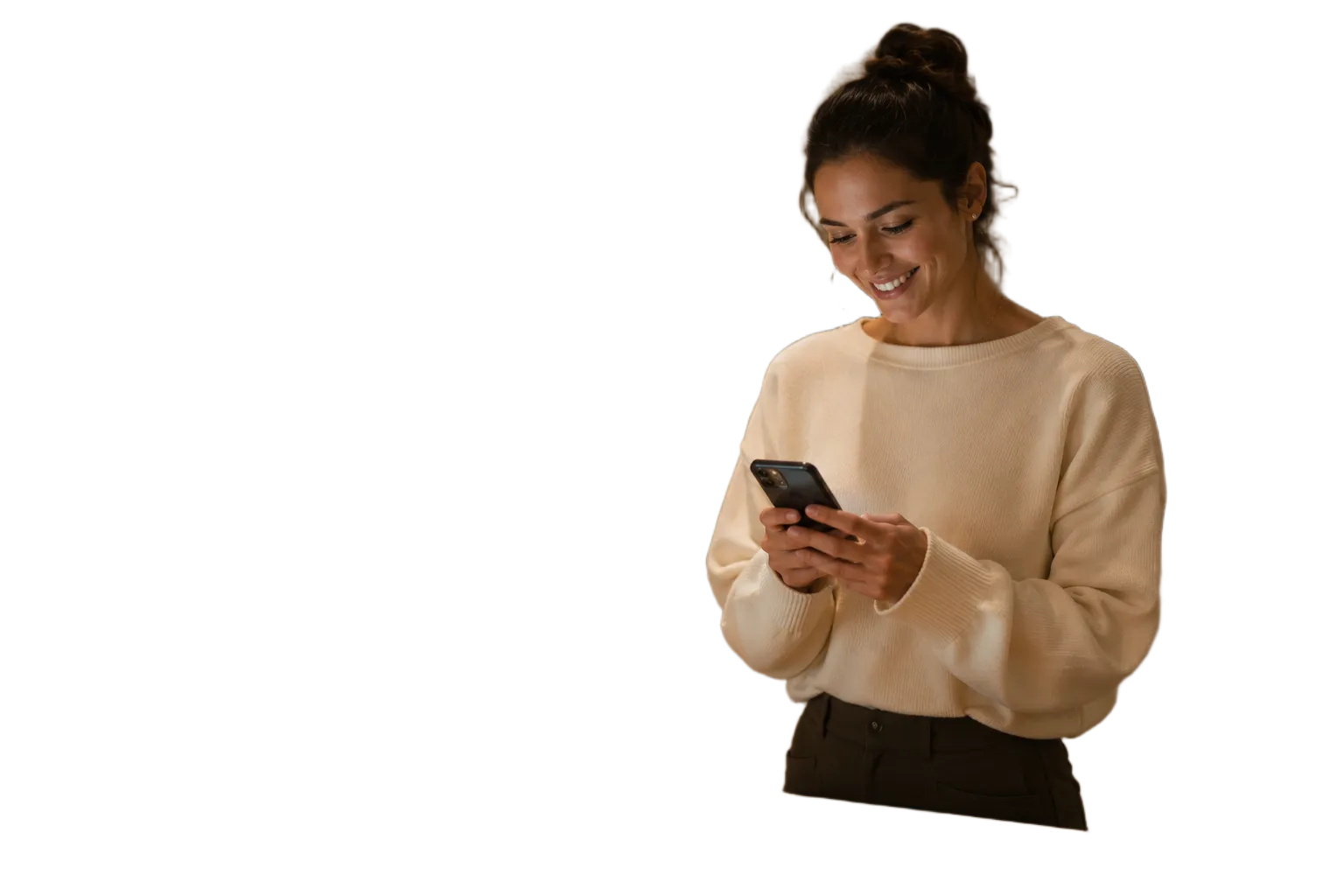Une patiente envoie la photo de son dîner à sa diététicienne depuis l'app WonderFood